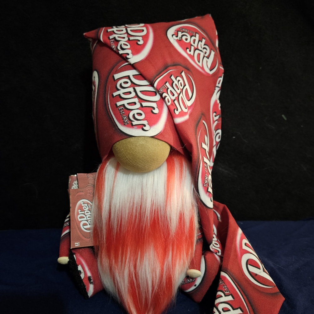 Dr Pepper Themed Gnome Decor